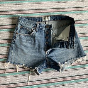 Agolde, high wasted, denim shorts